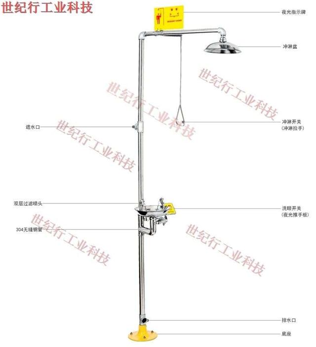 应急洗眼喷淋装置