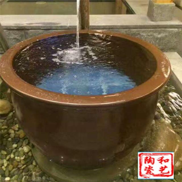 和天下陶瓷泡澡缸景德镇青花大缸陶瓷泡汤缸洗浴缸泡澡大水缸