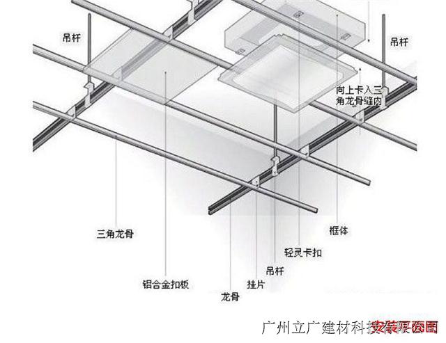 【立广建材厂家直营】铝方板天花吊顶 铝扣板天花吊顶厂家定制