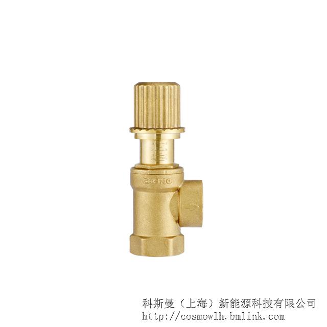 科斯曼自力式压差旁通阀 可视刻度型 黄铜旁通阀