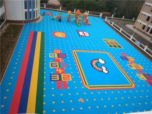 内蒙德彩优质幼儿园悬浮拼装地板厂家