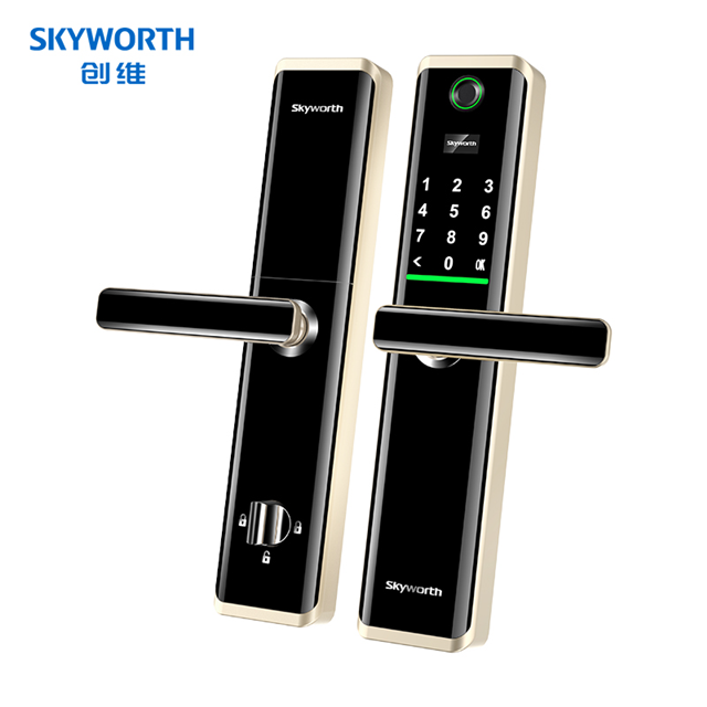 skyworth创维智能电子锁 小楼锁  指纹锁 密码锁 app远程授权