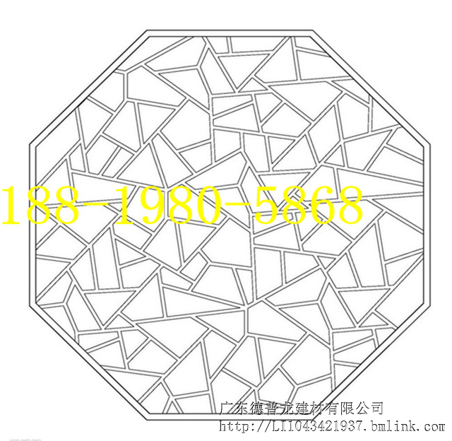 定制仿木纹25厚成品冰裂纹铝花格窗\装饰品仿古铝花格窗直销厂家