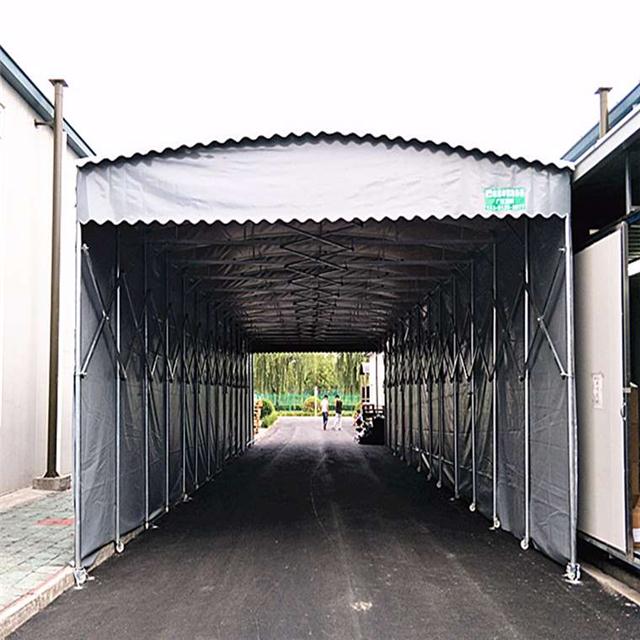 上海卢湾区移动式推拉雨篷 伸缩推拉雨篷 推拉式帐篷佰烨罗定制