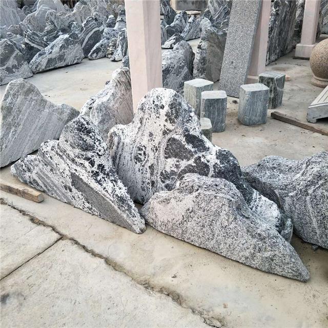 厂家直销雪浪石景观石泰山石园林景观石摆件雪浪石片石组合