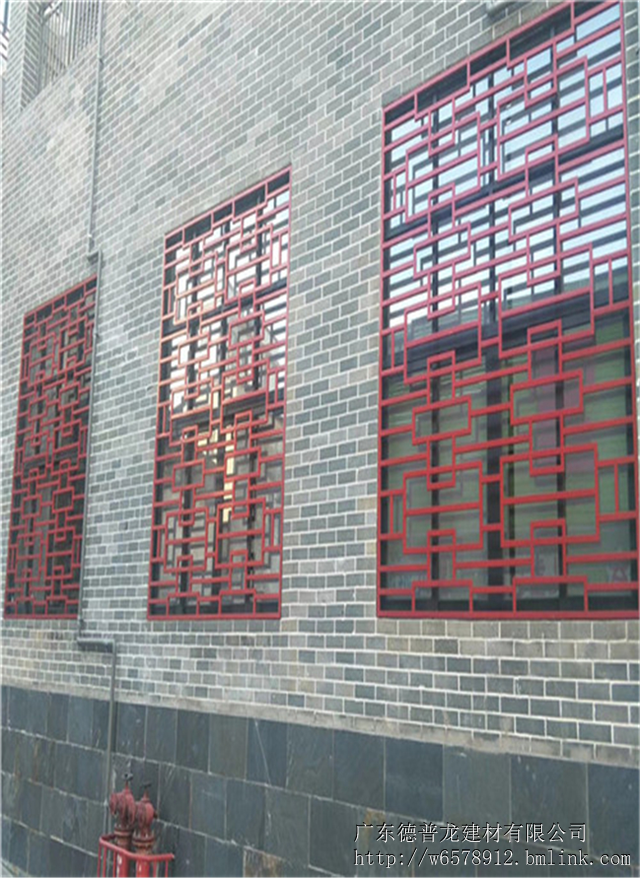 供应别墅外墙装饰复古铝合金窗花_仿古铝合金花格