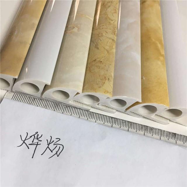 佛山仿大理石阳角线 石塑瓷砖阳角线pvc瓷砖修边线 护角条阳角线