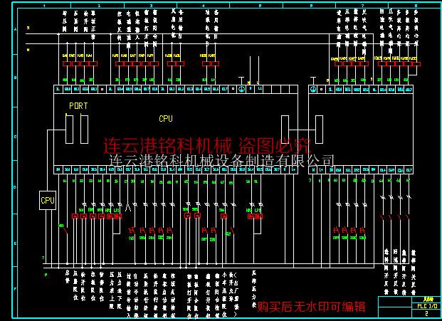 压滤机自动控制电气环保cad图纸dwg图 免费下载