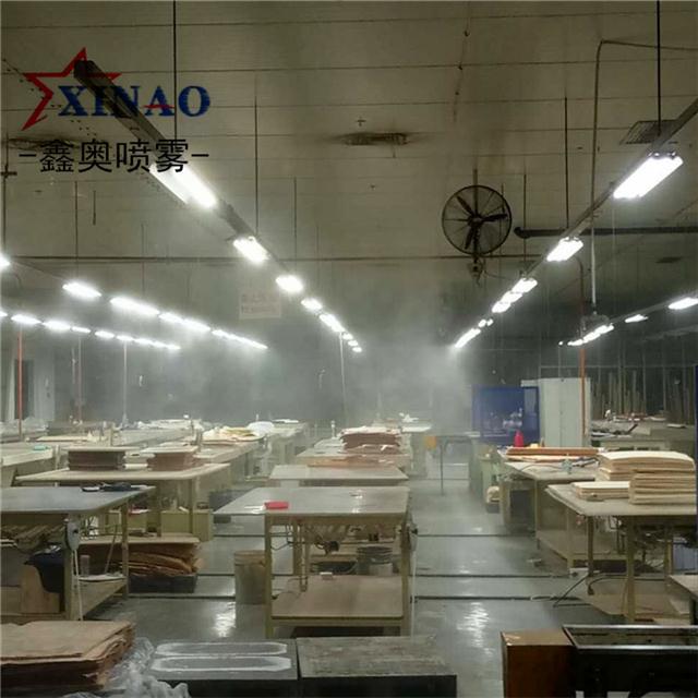 高压喷雾除尘系统木材车间雾化降尘设备