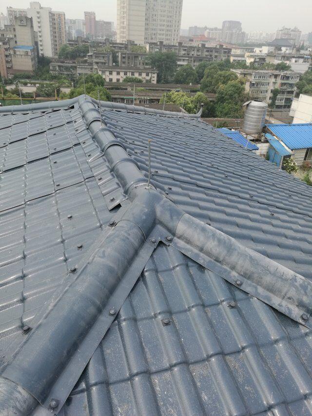 成都女儿墙檐瓦塑料瓦胶瓦仿古屋檐瓦门头瓦厂家直销