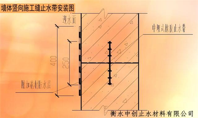 施工缝用橡胶止水带接头连接方法a天然橡胶止水带