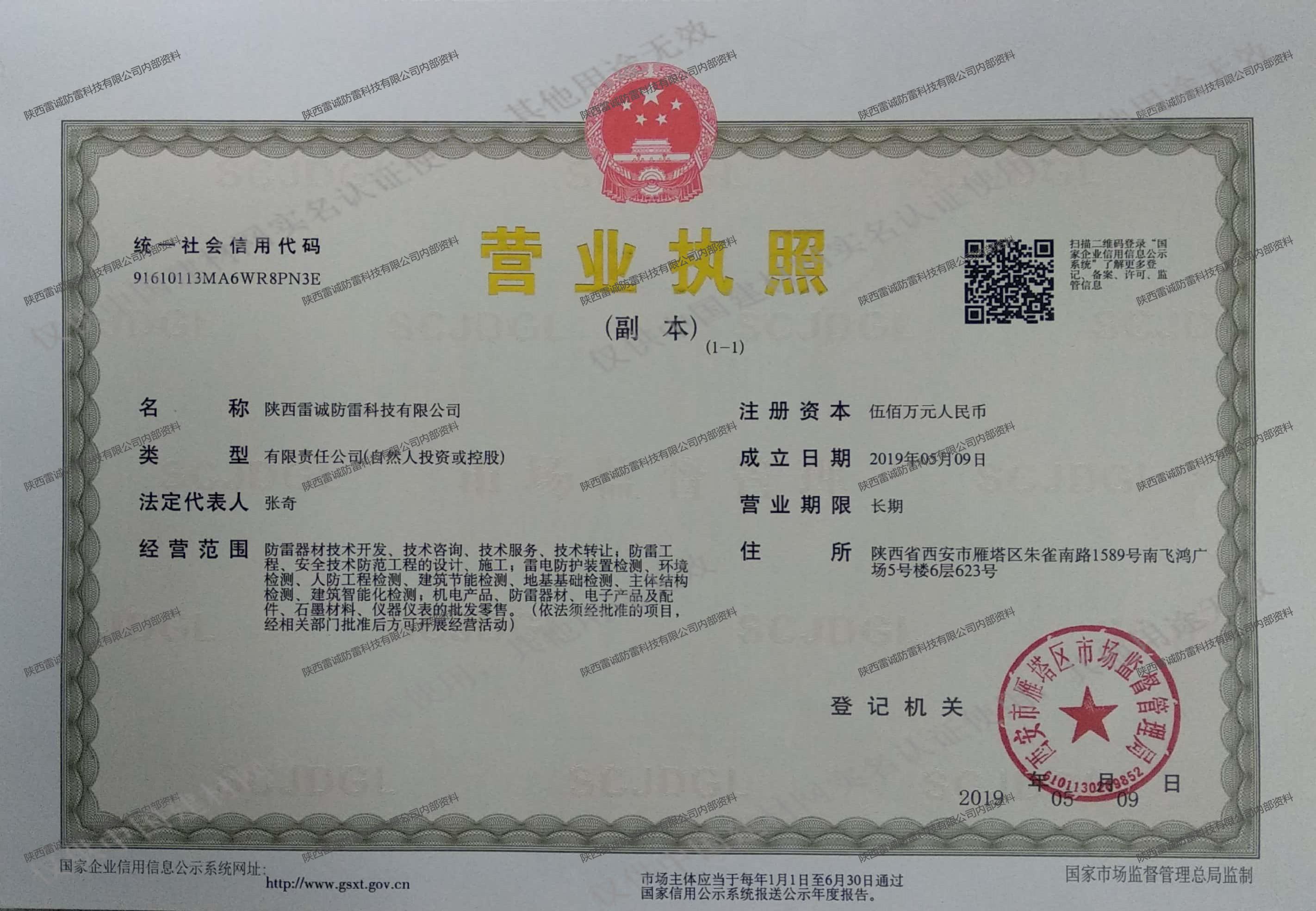 陕西雷诚防雷科技有限公司