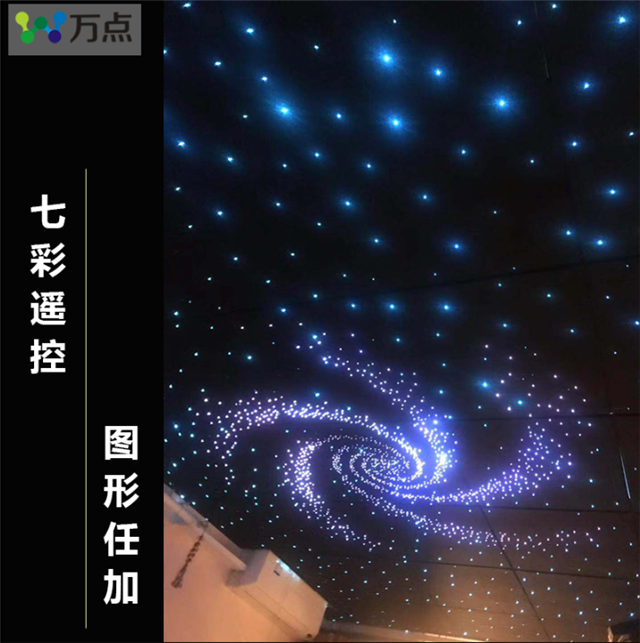 万点星空顶光纤灯厂家直销 满天星星云流星星座随意加