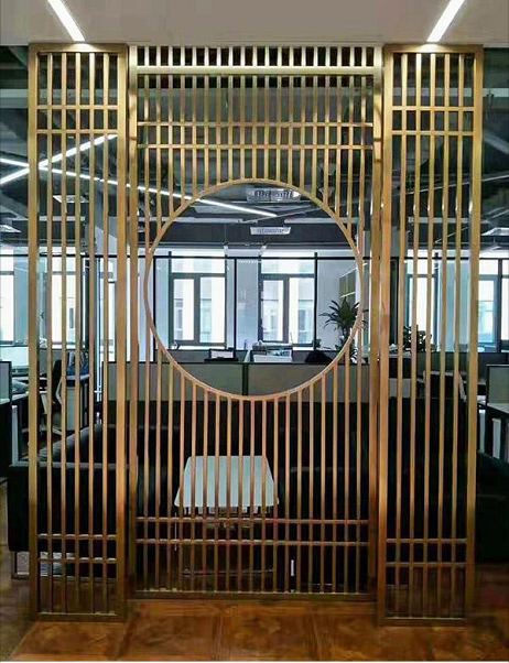 金属花格屏风墙图片大全欣赏.