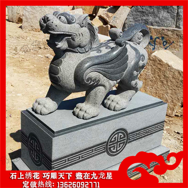 石雕貔貅图片价格石貔貅摆放大门口寓意