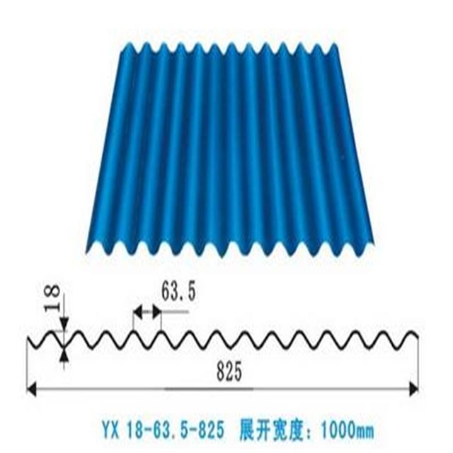 厂家直销彩钢瓦840型900型梯形波浪形海蓝白灰大墙灰金属屋顶