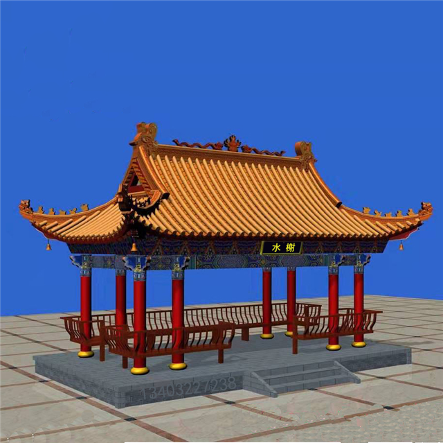 天津木结构凉亭水榭施工若艺古建厂家