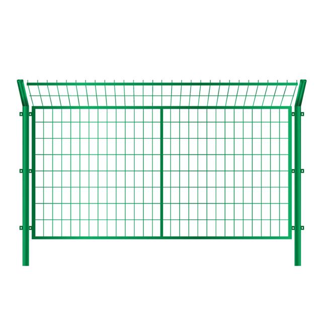 绿色边框隔离网折弯防护网浸塑围栏厂家直销