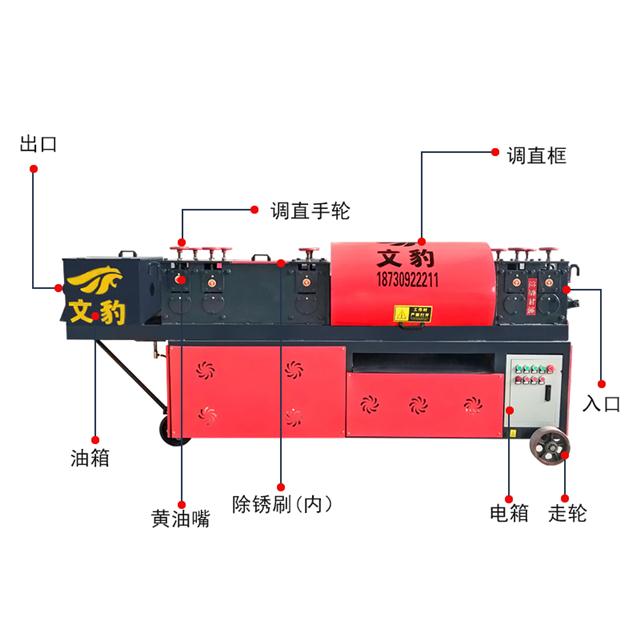 六轮八轮调直机除锈刷漆一体机双曲线手脚架圆管调直机