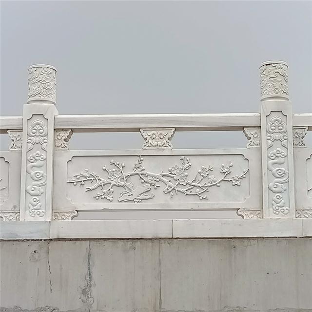 石雕栏杆-厂家供应河南省汉白玉石雕栏杆