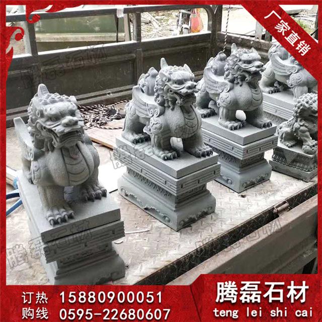 青石石雕貔貅供应_貔貅石雕放店门口_腾磊石材
