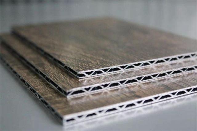铝锥芯航空板,木纹铝锥芯板,防火三维复合铝板