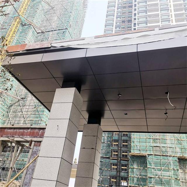外墙立面整体造型装饰铝单板门头檐口铝单板定制厂家