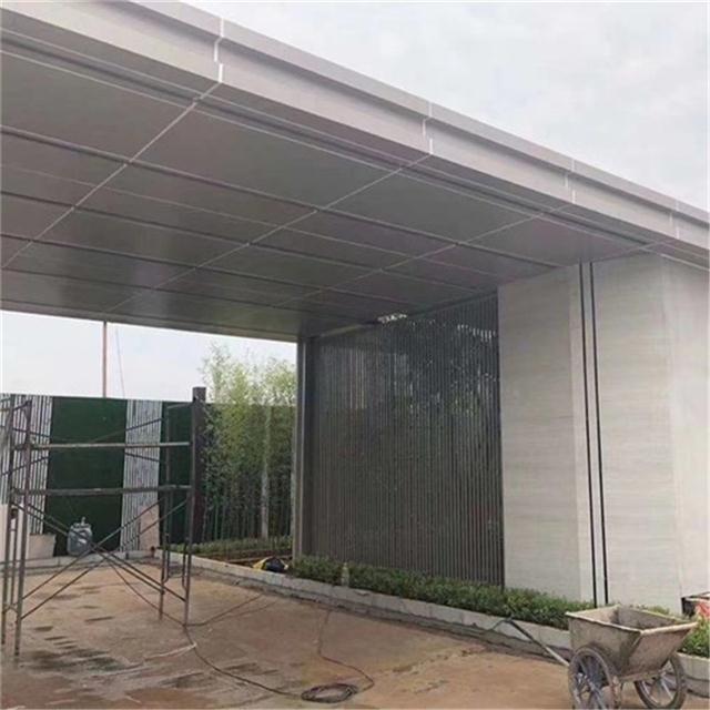厂房定制雨棚,岀入口铝单板-铝合金烤漆铝单板加工厂家