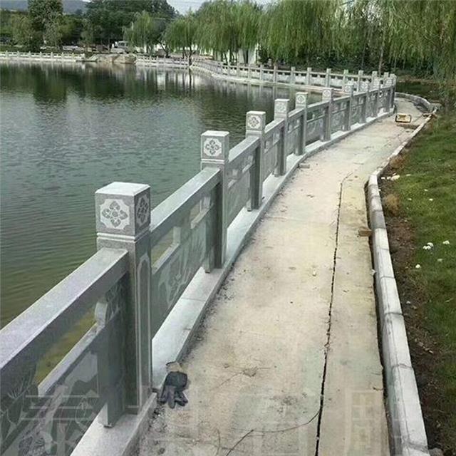 花岗岩栏杆雕刻厂家-供应浙江湖州河道桥梁石栏杆