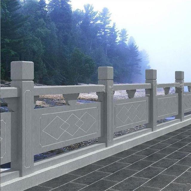 花岗岩栏杆雕刻厂家-供应浙江湖州河道桥梁石栏杆