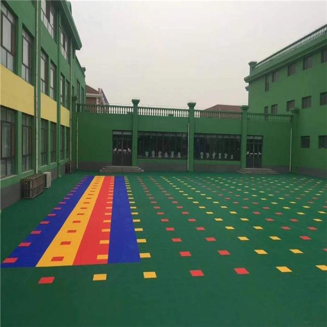 太原 幼儿园拼装地板 篮球场运动拼装地板 安装方便