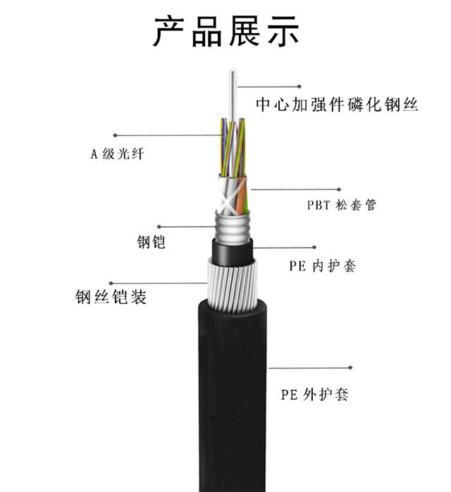 12芯单模铠装光缆gyta3312b1