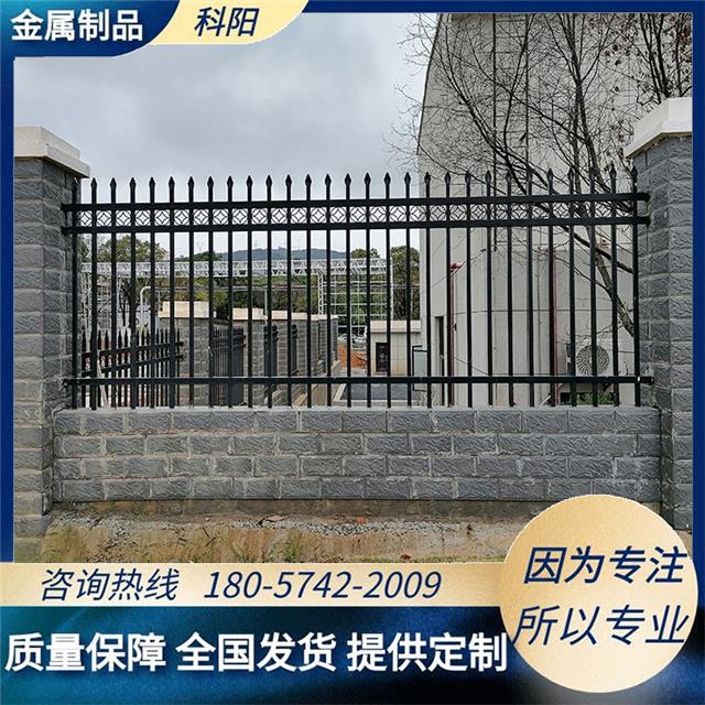宁波金属围墙护栏铁艺锌钢护栏小区铁艺围栏防护栏杆别墅锌钢栏杆