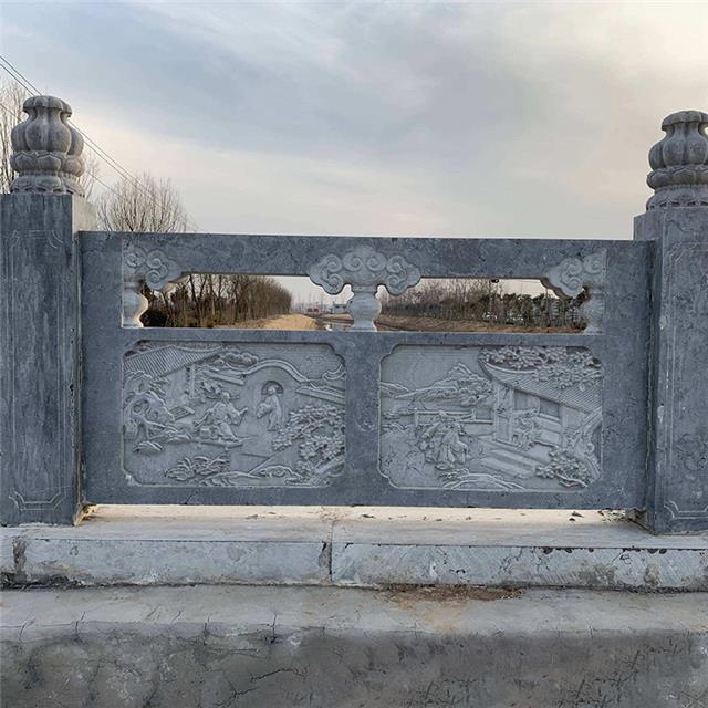 墓地石栏杆-墓地石护栏围栏制作安装