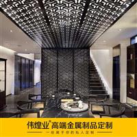 不锈钢屏风隔断 不锈钢屏风 玫瑰金不锈钢屏风花格定制镂空隔断30