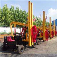  Four cylinder guardrail pile driver Small four wheel guardrail pile driver 485 diesel guardrail pile driver is cheap