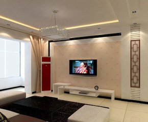 客厅电视墙2018新款是什么  客厅硅藻泥电视墙图片