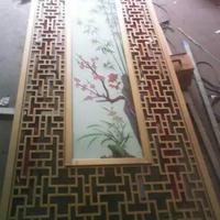 与时俱进不断创新的精雕铝板玫瑰金镂空花格隔断