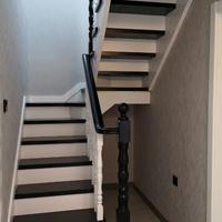 家用楼梯家用实木楼梯橡胶木楼梯橡木楼梯之实拍