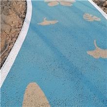 合肥海洋馆砾石聚合物彩色洗砂路面施工 植物园酸着色艺术地面