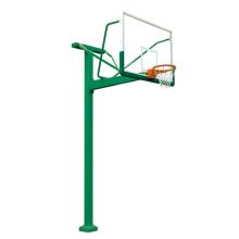 达创 地埋方管篮球架 1.8米伸臂透明钢化玻璃篮板