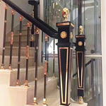 大丰 酒店楼梯铜艺栏杆 巧妙布局创意的好设计