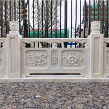 汉白玉栏杆材质-装饰用汉白玉石雕栏杆