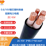 金环宇电缆yjv电缆ZC-YJV3X95加1X50阻燃电缆